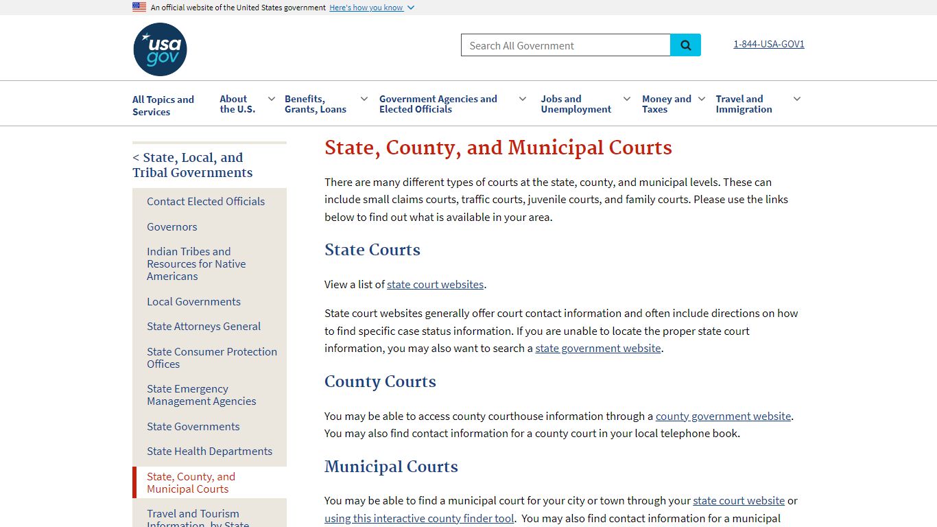 State, County, and Municipal Courts | USAGov